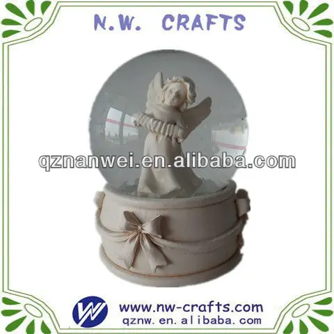 personalized resin snowglobes wedding gift