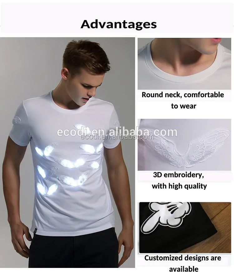 flashing t shirt