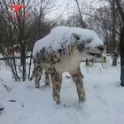 animatronic leopard with furs for hot sale decorated your animal zoo park