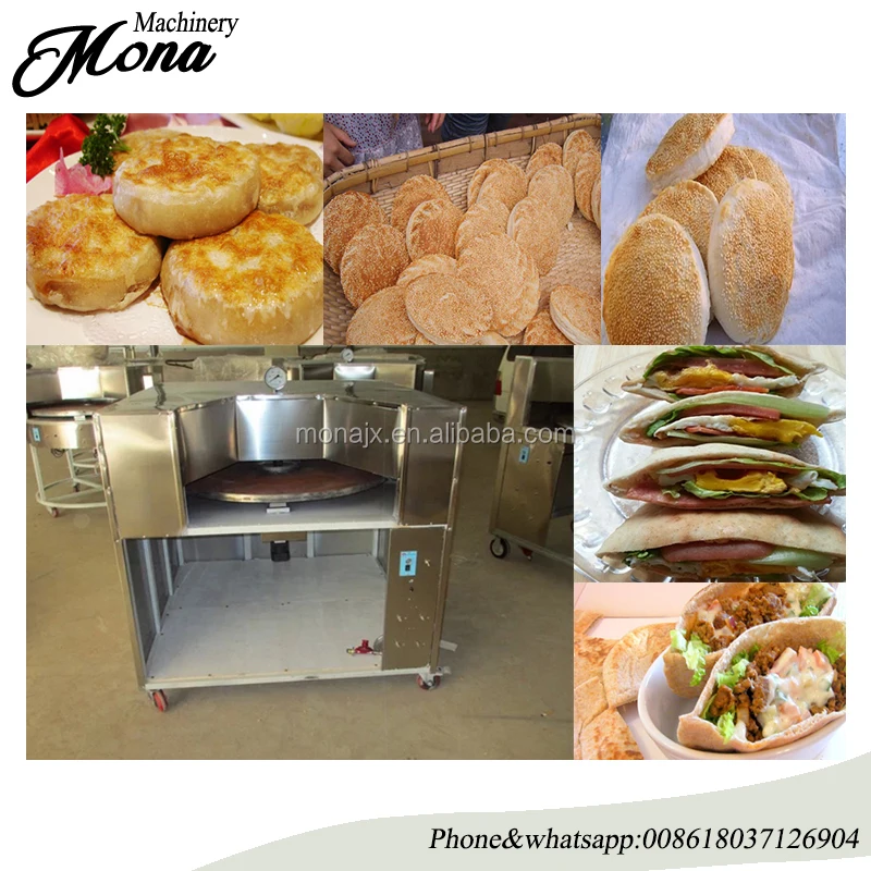 clay oven rolls baking machine/baked wheat cake furnace/gas