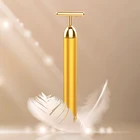 2019 hot 24k gold t shape beauty stick thin face golden stick to pull tight skin beauty bar