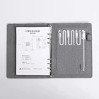 Gray gift/office /school /promotion smart notebook a5 power bank and usb