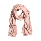 Pure Mongolian Cashmere Scarf 100% Cashmere Plain Cable Knit Scarf