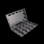 15Holes Clamshell Clear Plastic Egg Tray for Supperment Egg Packaging