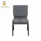 Metal Board Auditorium Church Chair wholesale chair with backrest for church hotel