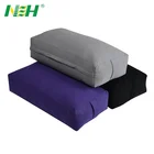 Custom color cotton yoga bolster covers rectangle large PP cotton filling fitness yoga bolster pillow