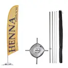 hanna tattoo feather flag mock up free elastic fabric flag custom