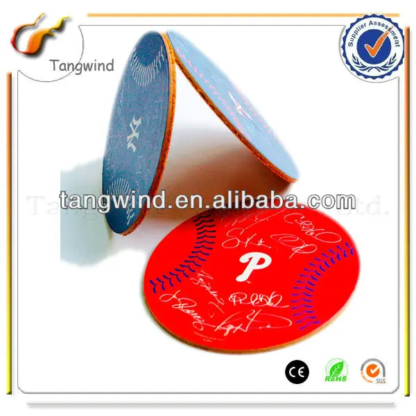 personalised gift round 3d lenticular mdf cork vinyl table pad