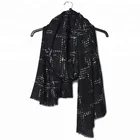 Mercerized WOOL special yarn pashmina scarf shawl