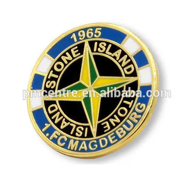 custom enamel stone island lapel pin badge