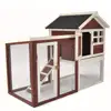 Pet Products Wooden Small Rabbit Stilt Hutch House with Outdoor Run Chocken Coop Outdoor