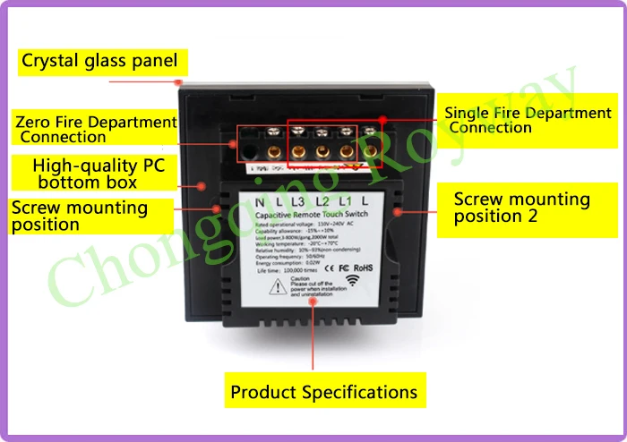 Top quality free home wifi light switch Android /ios smart home system zigbee RF switch - ANKUX.COM