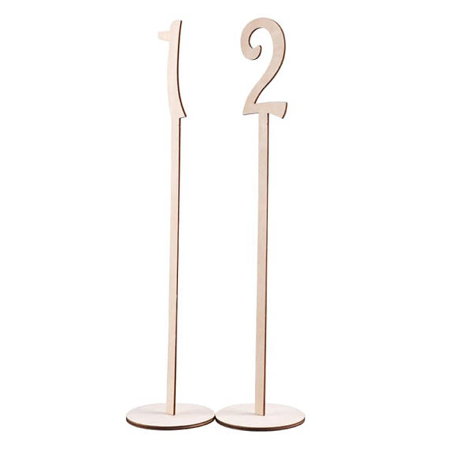 1-40 Wood Table Numbers with Holder Base for Wedding Home Wedding Anniversary Party Decoration