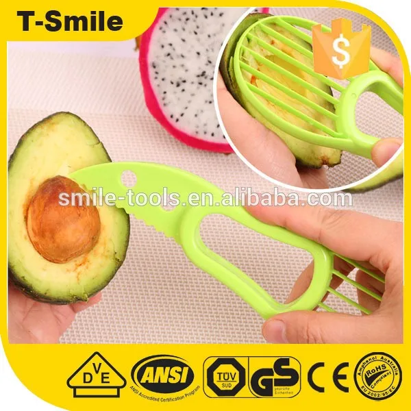 source latest design 3 in 1 avocado slicer with knife pitter