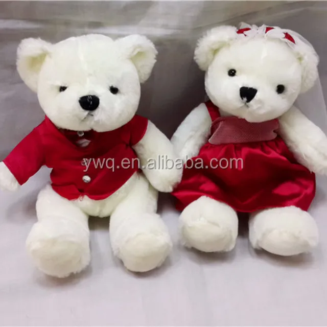 marriage gauze cuddly teddy bear wholesale / lucky plush mini