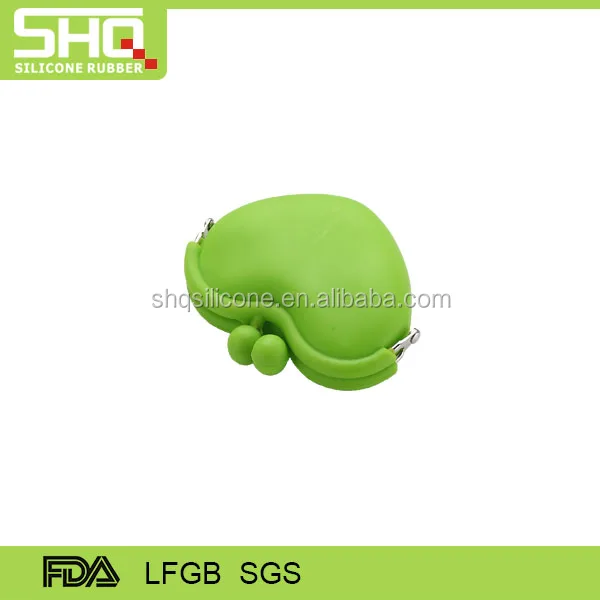 promotional gift silicone heart-shaped coin change purse