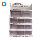 Supermarket Promotional Cardboard Advertising LED Bulb Retail Floor Display Racks Led Lamp Display Standing