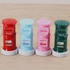 Hot sell lovely mailbox shape coin storage plastic piggy bank for kids