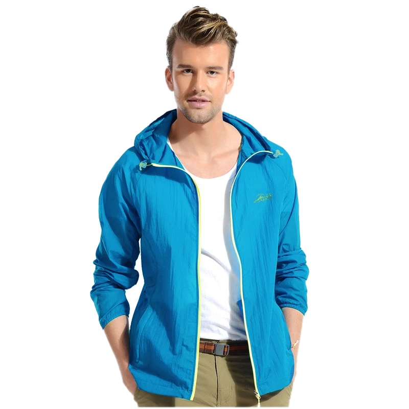 2015 New Arrived Breathable Women Men Ultra-light Outdoor Sport Waterproof Jackets Quick-dry Clothes Skinsuit Plus Size Outwear