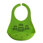 silicone bibs logo Customized waterproof baby bibs wholesale baby bandana drool bibs for drooling