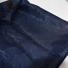blue polyester and viscose loquat flower jacquard fabric for suit inner fabric
