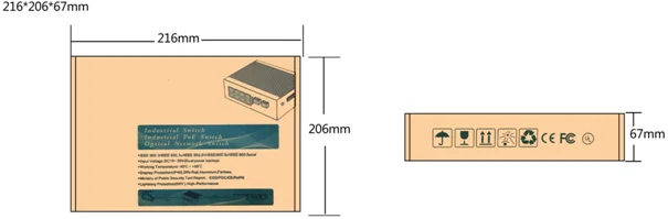 Industrial Fiber Optic Media Converter , Fiber To Ethernet Media Converter With PoE