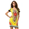 Lover Beauty Trendy Printed Ethnic Style African Dashiki Dresses Womens Bodycon Plus Size Dress