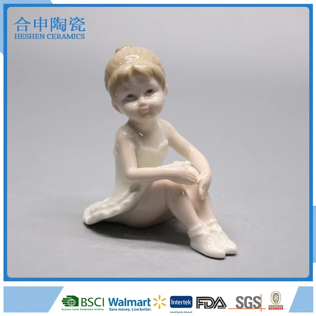 ceramic ballet dancing girl figurine ballerina statue