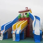 best price summer water park slide city with inflatable pool for kids adults