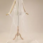 Hot Deal Veil Bridal High Quality Lace And Applique Bridal Veil Ivory Comb Long 2 Layer