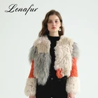 Factory Price Multi Color Korean Rabbit Fur And Wool Knitted Coat