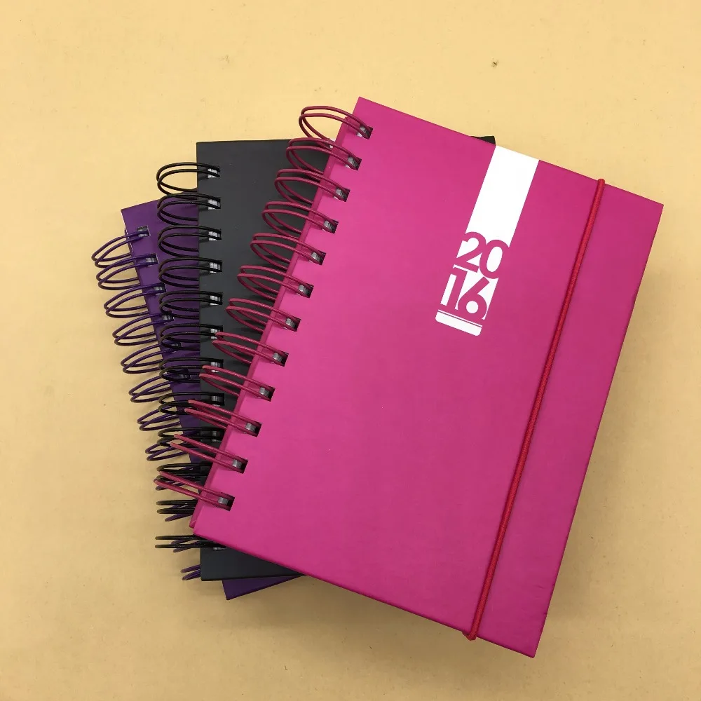 different colors custom logo computation spiral notebook