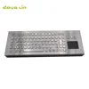 89 Keys Kiosk CNC ATM Machine Stainless Steel Wired USB PS2 Industrial Metal Desk Keyboard With Touchpad