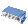HY-2002 Hi-Fi DC 12V Mini Auto Car Stereo Amplifier 2 Channels Audio Amplifier Support CD DVD MP3 Input For Car Motorcycle Home