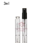 3ml glass bottle mini perfume sampler spray glass vial with plastic pump