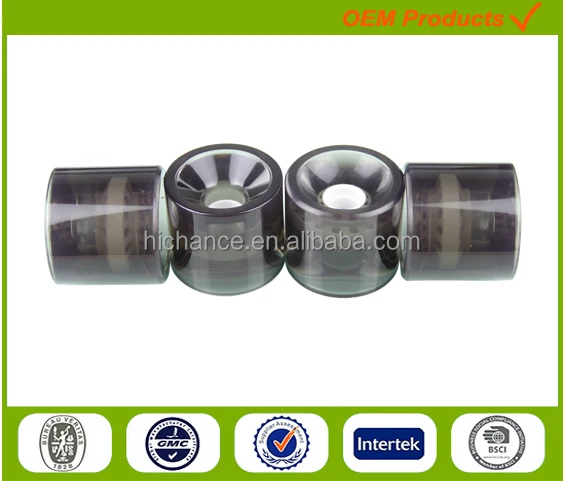 Custom print transarent motor PU electric skateboard wheels