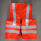 rechargeable led flashing safety vest with pocket