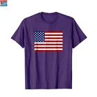 Popular American flag pattern front printed pride oversize t-shirt