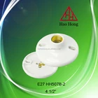 4 1/2" E27 Porcelain Lamp Holder,Ceramic Lamp Base