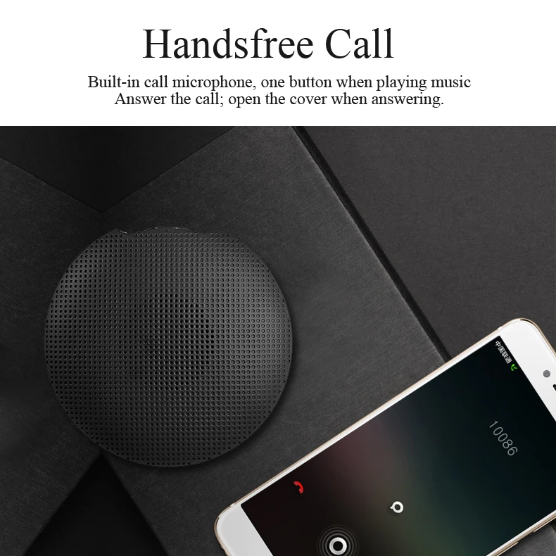 Factory Price F5 Round Mini BT5.0 Bluetooth Speaker Bass With Handsfree Wireless Portable Bluetooth Speaker - ANKUX.COM