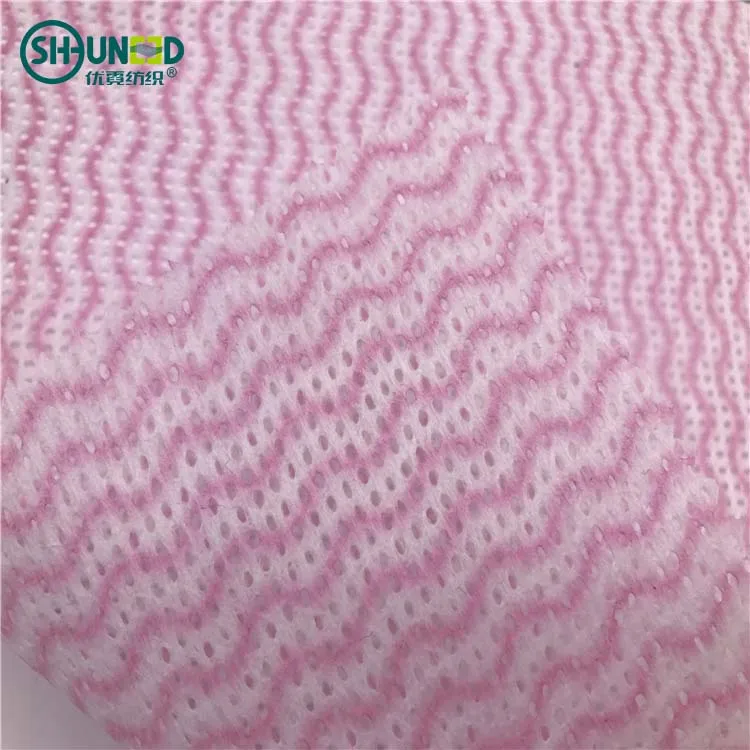 Multi-purpose viscose and polyester spunlace nonwoven fabric household floor kitchen used nonwoven cleaning cloth disposal wipes