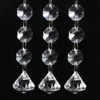 Diamond Glass Strands, Hanging Crystal Beads Chain Garland, Crystal Chandelier Pendants Parts Glass Beads