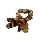 custom digital printed large square silk scarf chiffon hijab shawl scarf