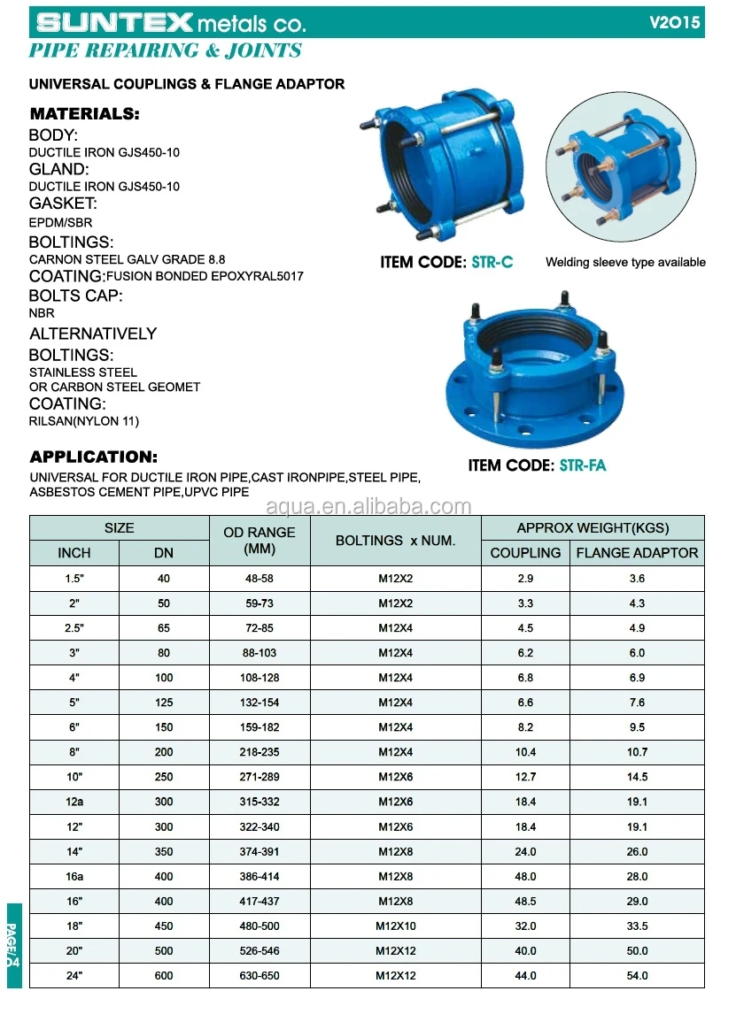 Universal Flange Adaptor Buy Flange Adaptor,Vj Flange Adaptor,Ductile