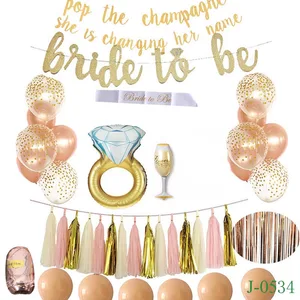 bachelorette party bride to be tiara and sash decorations kit