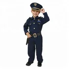 Custom boys police uniform cosplay costume halloween career kids costume