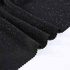 High quantity 265gsm knit polyester spandex metallic gold lurex fabric