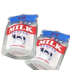 Stand up bottle shape Pouch Bean Soy Milk Beverage Soft Drinks Yogurt packaging bags