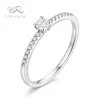 14k solid white gold ring set genuine diamond engagement ring royal design for ladies with price