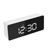 Zogift New Fashionable Multifunction Digital Electronic Temperature Desk Mirror LED Alarm Clock With Snooze Function